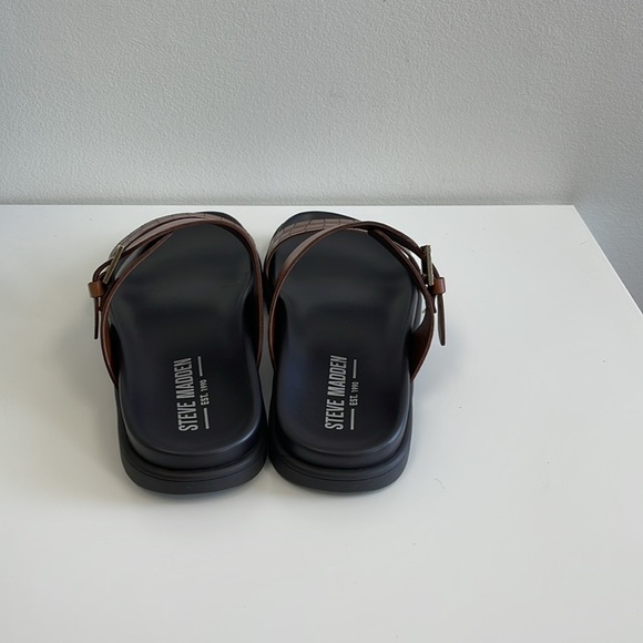 Steve Madden Corro Tan Sandals Men’s Size 10.5 - Picture 4 of 6